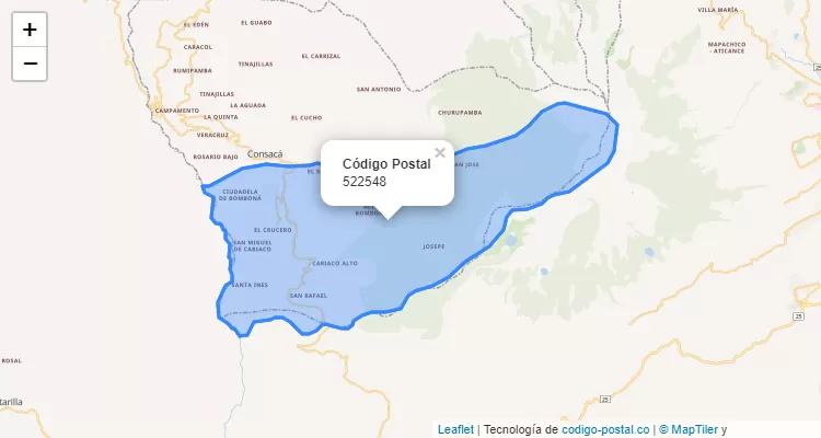 Código Postal Vereda Ciudadela De Bomboná, Consacá