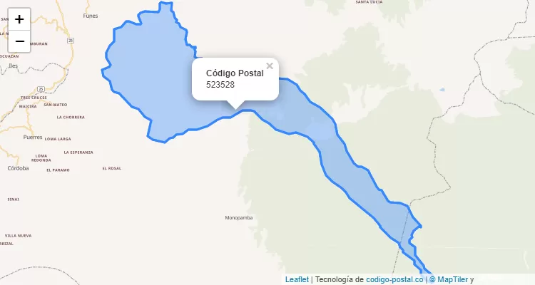 ZIP Code Neighborhood El Rosal, Funes