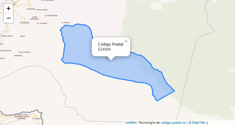 Código Postal 524009 en Colombia