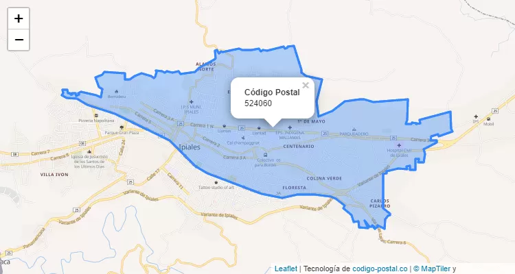 Código Postal 524060 en Colombia