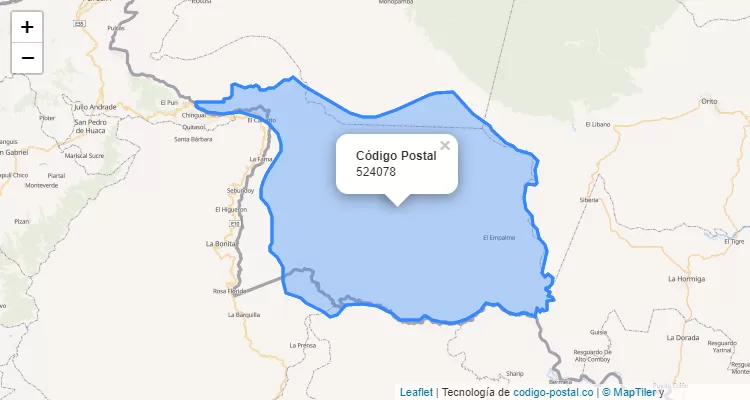 Código Postal 524078 en Colombia