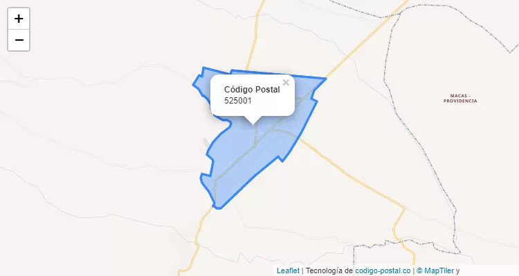 525001 ZIP Code in Colombia