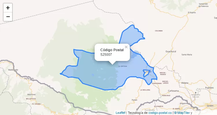 525007 ZIP Code in Colombia