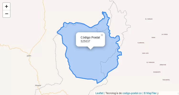 Código Postal 525037 en Colombia