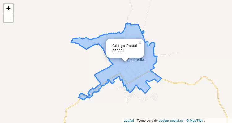 Código Postal 525501 en Colombia