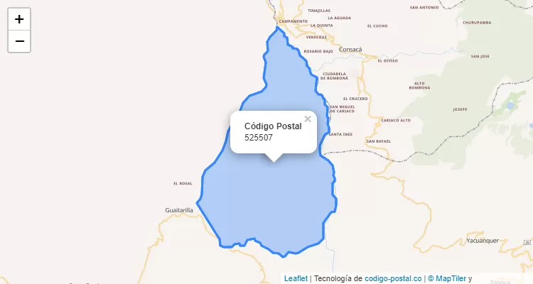 Código Postal 525507 en Colombia