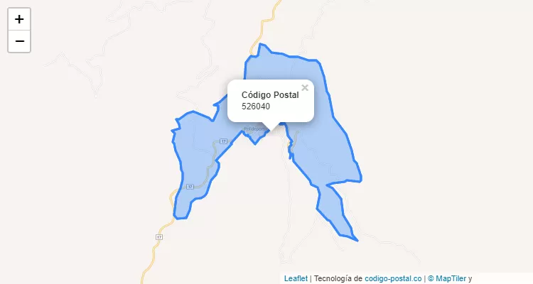 Código Postal 526040 en Colombia