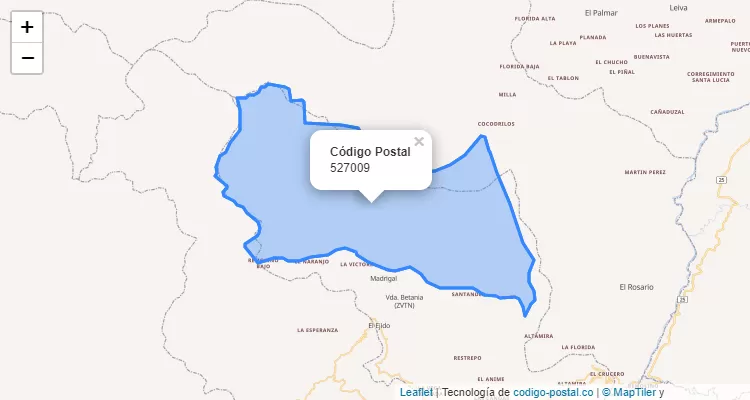 Código Postal 527009 en Colombia