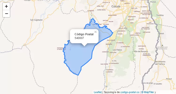 ZIP Code Neighborhood Ayacucho, Cucuta