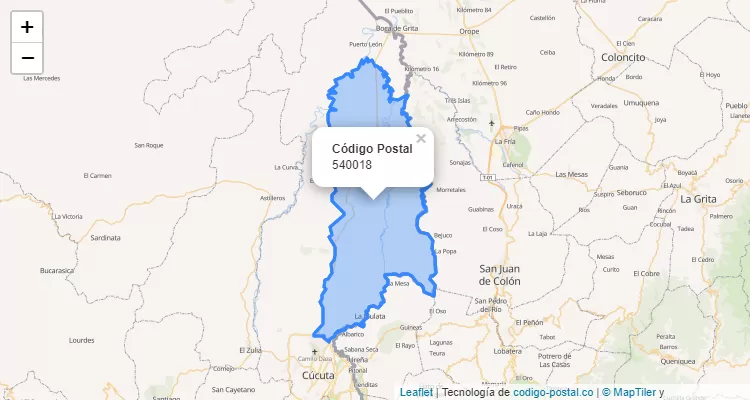 540018 ZIP Code in Colombia