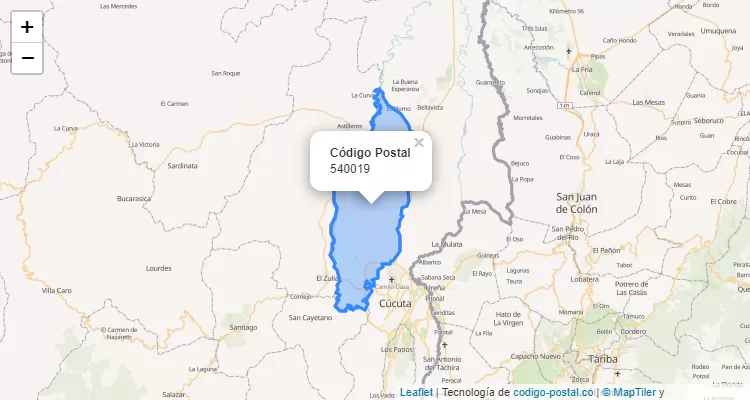 ZIP Code Neighborhood La Florida, Cucuta