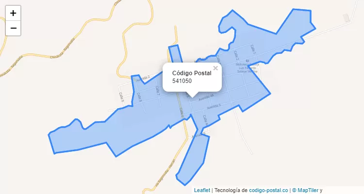 Código Postal 541050 en Colombia