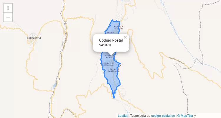 Código Postal 541070 en Colombia