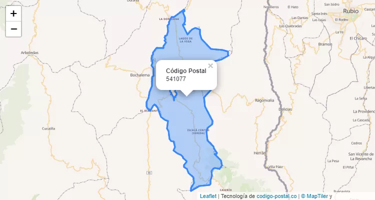 Código Postal 541077 en Colombia