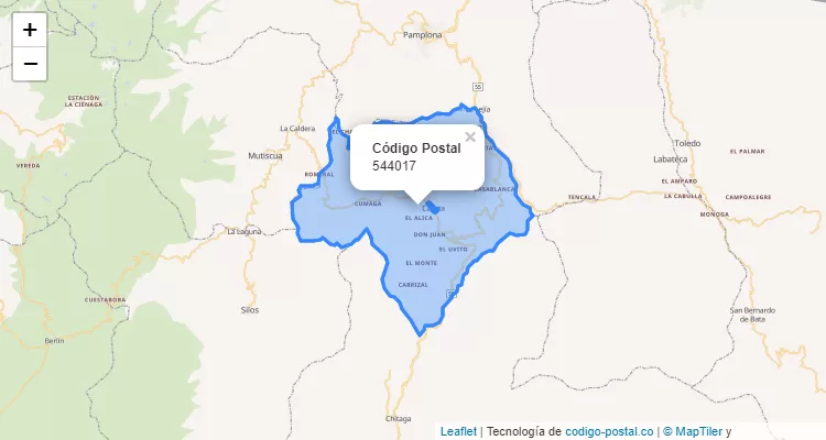 ZIP Code Neighborhood Cacota, Cácota