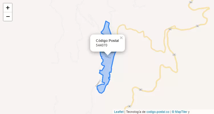 Código Postal 544070 en Colombia
