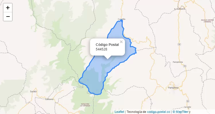 Código Postal 544528 en Colombia