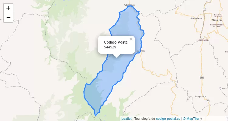 Código Postal Vereda Siravita, Cucutilla