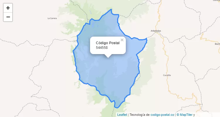 Código Postal Vereda La Aguada, Arboledas