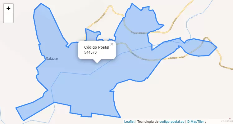Código Postal 544570 en Colombia