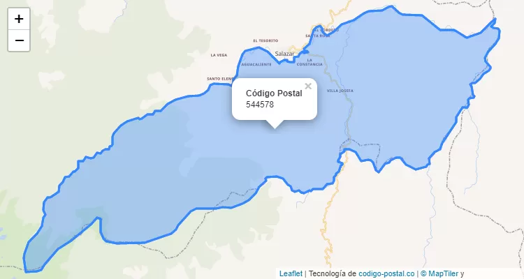 Código Postal Vereda Potreros, Salazar
