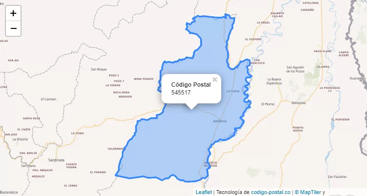 545517 ZIP Code in Colombia