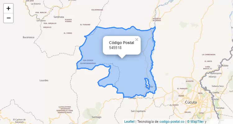 545518 ZIP Code in Colombia