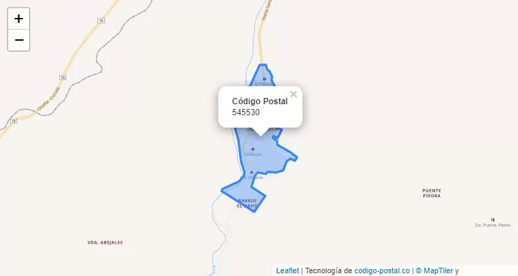 Código Postal 545530 en Colombia