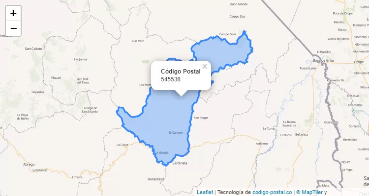 545538 ZIP Code in Colombia