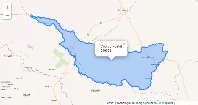 ZIP Code Neighborhood Las Malvinas, La Esperanza
