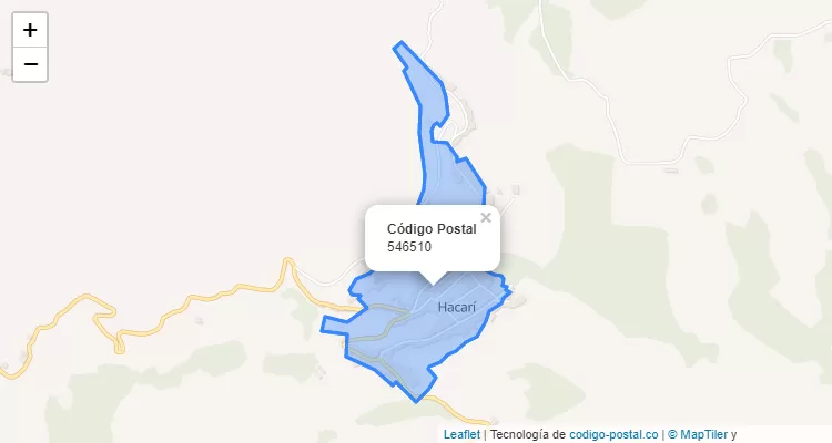 Código Postal 546510 en Colombia
