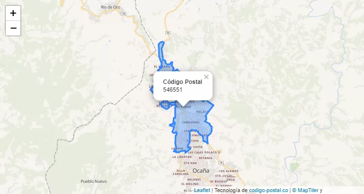 Código Postal 546551 en Colombia