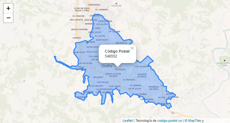 546552 ZIP Code in Colombia
