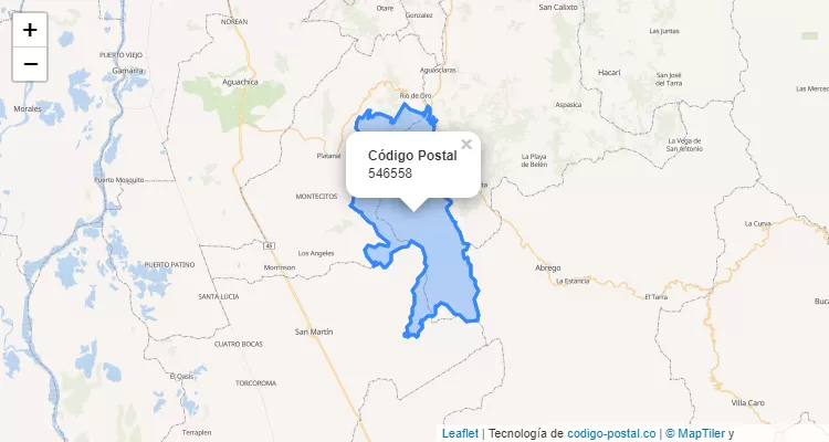 Código Postal 546558 en Colombia