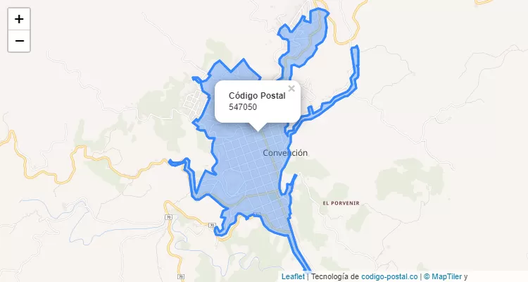 547050 ZIP Code in Colombia