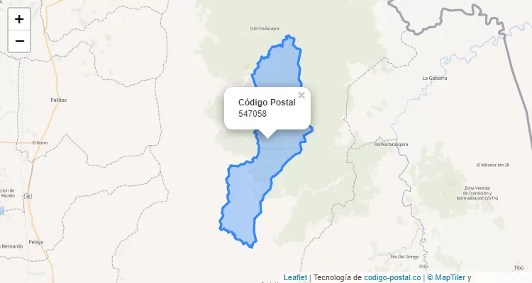 Código Postal Vereda Nueva Colombia, Convención