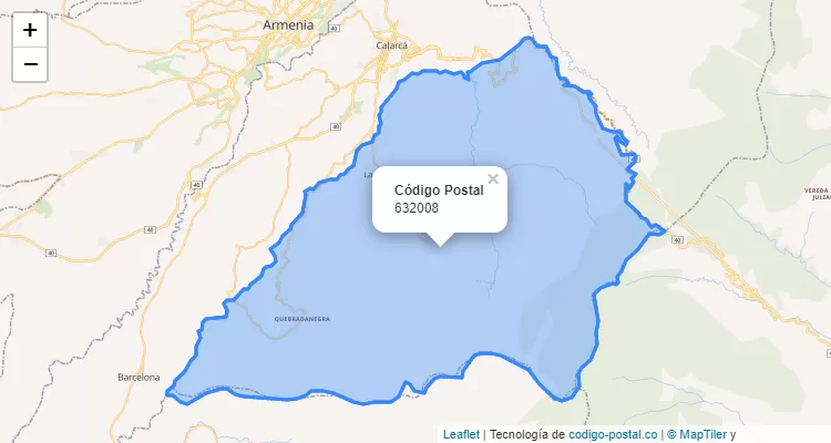 ZIP Code Neighborhood Guayaquil Alto, Calarcá
