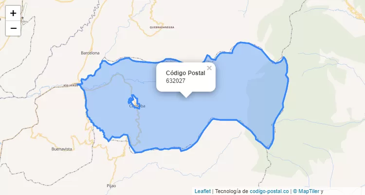 Código Postal Vereda La Española, Cordoba