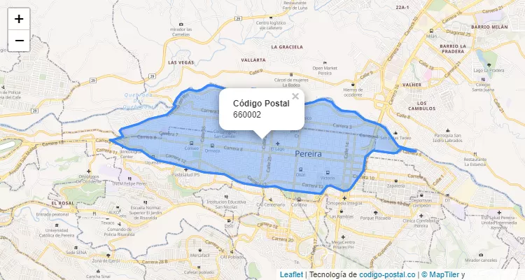 ZIP Code Locality Buenos Aires, Pereira