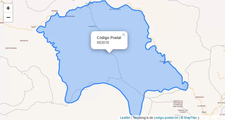 Código Postal Vereda Minitas, Pueblo Rico