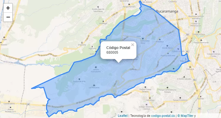 ZIP Code Locality Granada Sur, Bucaramanga