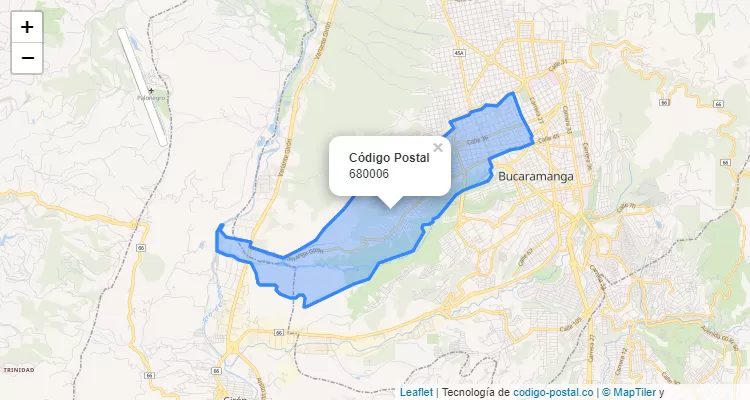 CEP Bairro La Palma, Bucaramanga