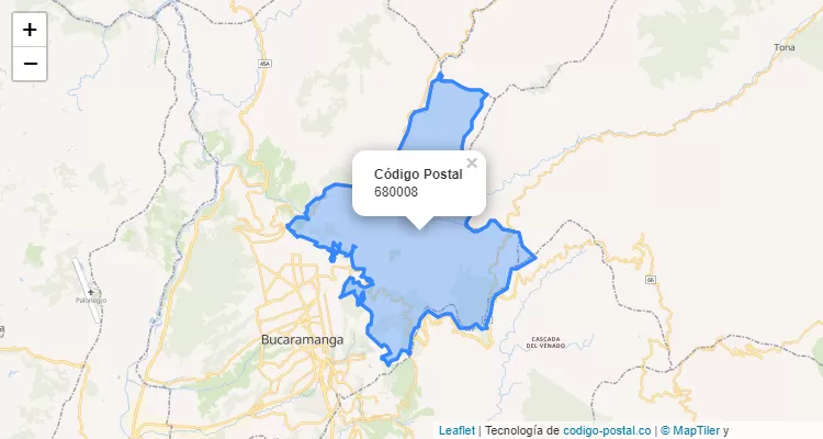 ZIP Code Neighborhood Montechiquito, Bucaramanga