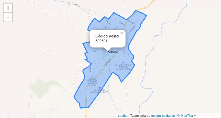 680501 ZIP Code in Colombia