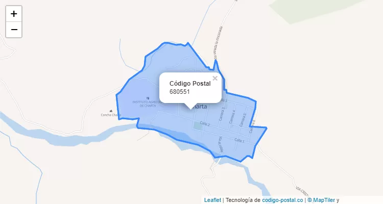 ZIP Code Neighborhood Cabecera Municipal, Charta