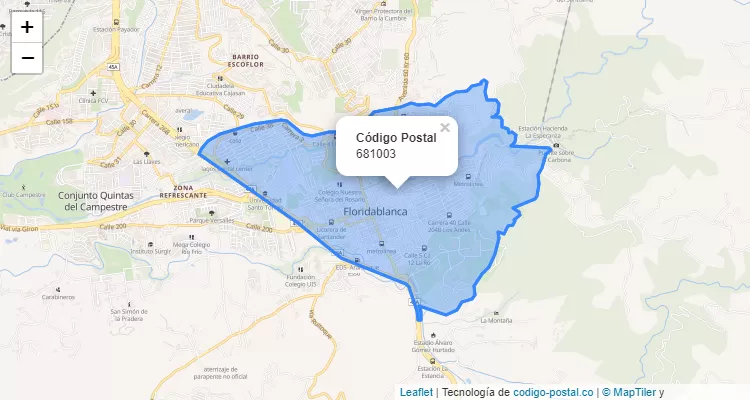 ZIP Code Locality Lagos II, Floridablanca