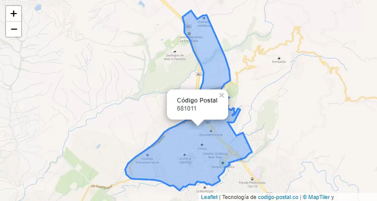 Código Postal Barrio Conalvivienda, Piedecuesta