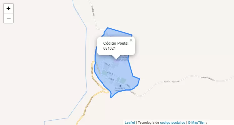 Código Postal 681021 en Colombia