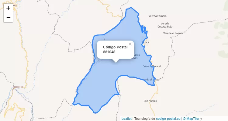 ZIP Code Neighborhood Piedra Abajo, Guaca