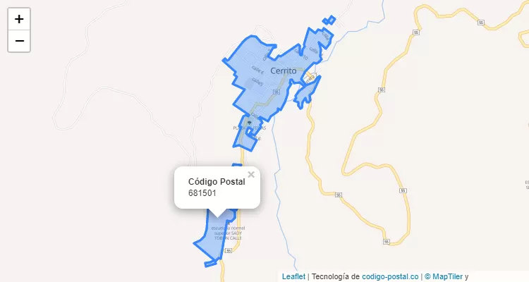 681501 ZIP Code in Colombia
